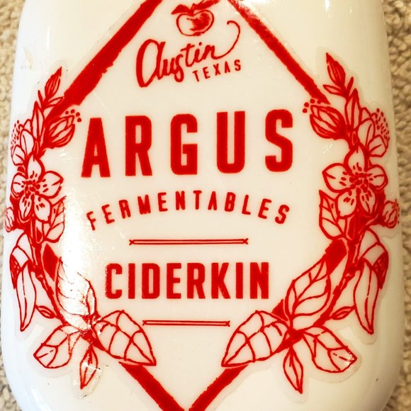 Argus Fermentables CIDERKIN Austin TX Porcelain Tap Handle - Picture 1 of 7